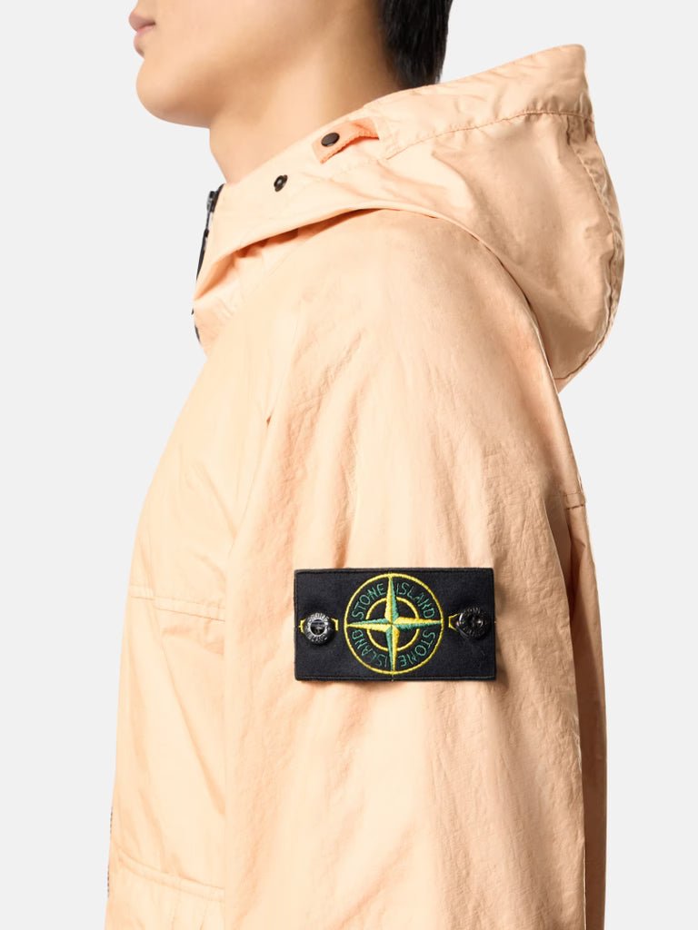 STONE ISLAND - Veste à capuche avec membrane imperméable Rose plâtre - Lothaire