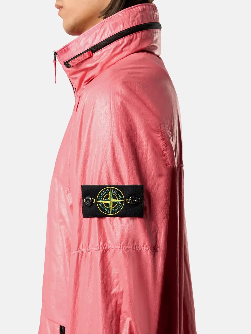 STONE ISLAND - Veste à capuche Light Nylon 3L-TC Géranium - Lothaire