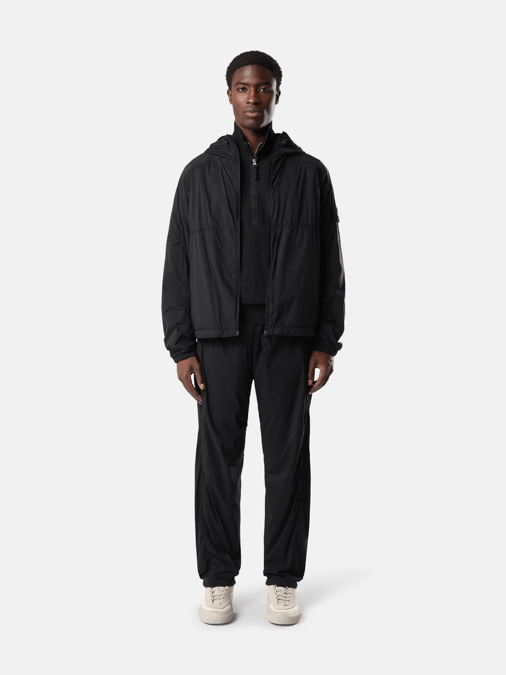 STONE ISLAND - Veste à capuche Ultralight Nylon Stretch-TC Noir - Lothaire