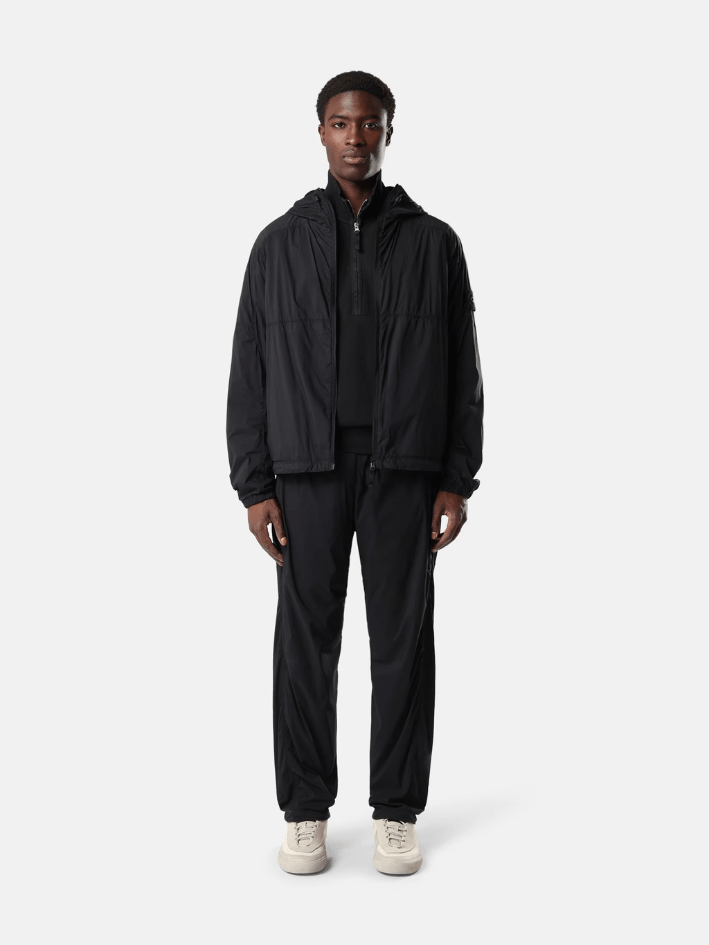 STONE ISLAND - Veste à capuche Ultralight Nylon Stretch-TC Noir - Lothaire