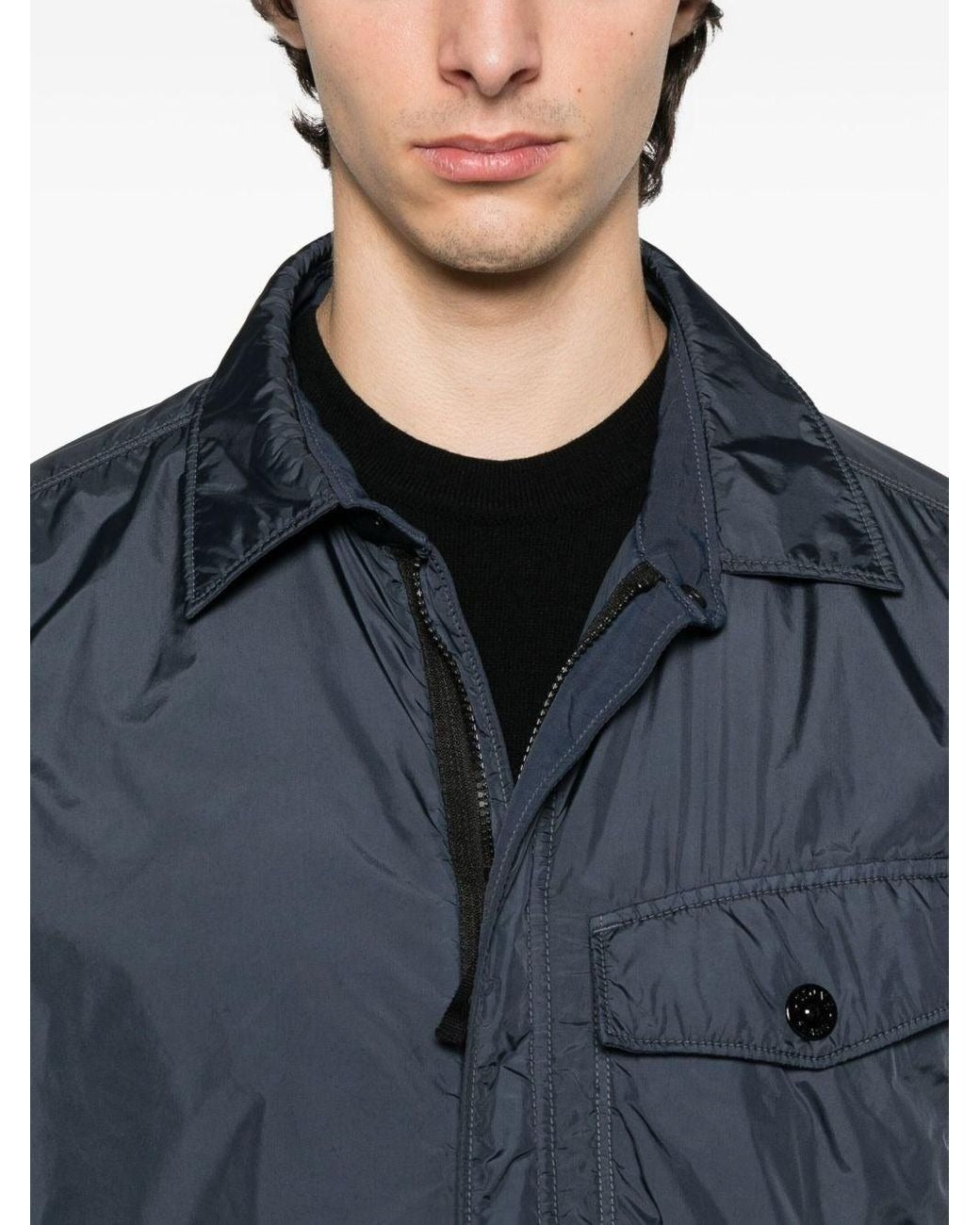 STONE ISLAND - Veste à Poche Zippée Bleu - Lothaire