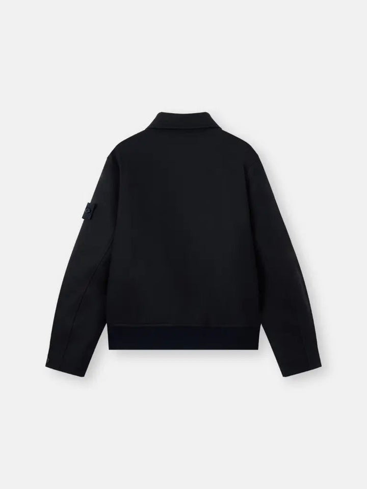 STONE ISLAND - Veste Coach Ghost Matelassée en Laine Bleu Marine - Lothaire