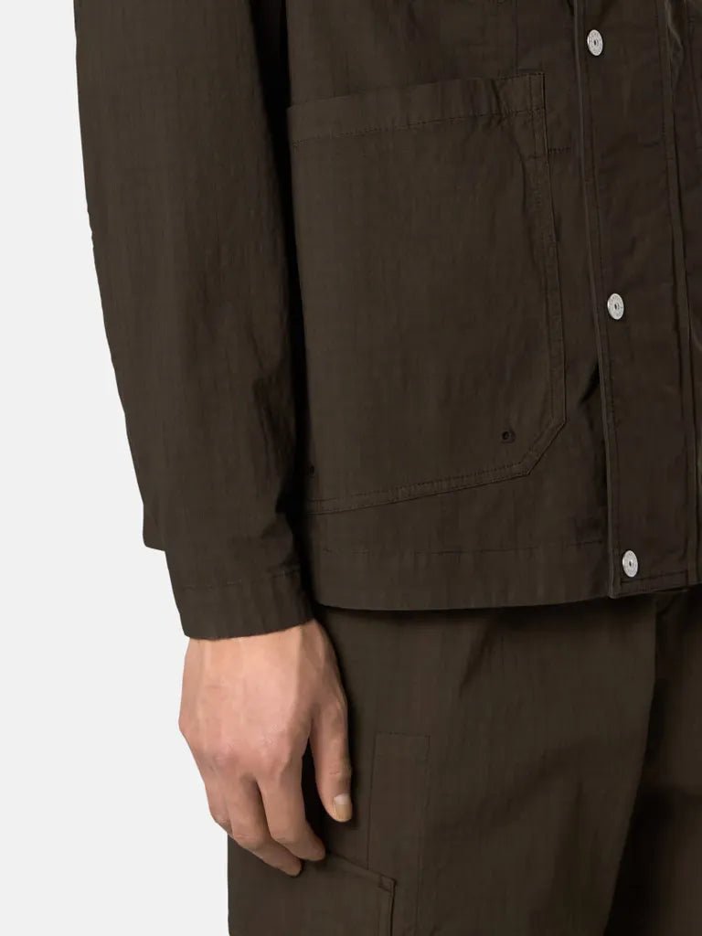 STONE ISLAND - Veste déperlante à glissière MIL - SPEC STRETCH RIPSTOP - TC vert - Lothaire