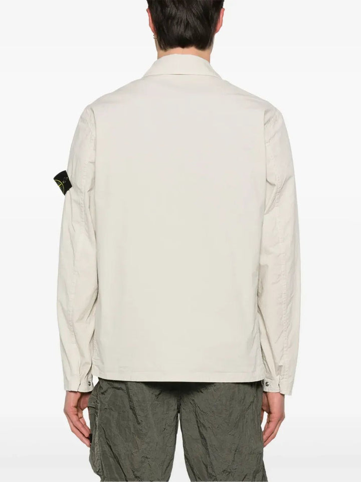STONE ISLAND - Veste légère zippée beige - Lothaire