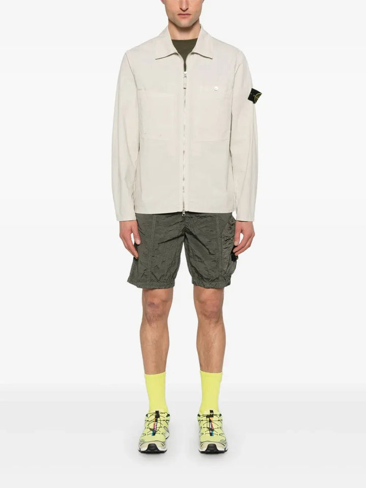 STONE ISLAND - Veste légère zippée beige - Lothaire