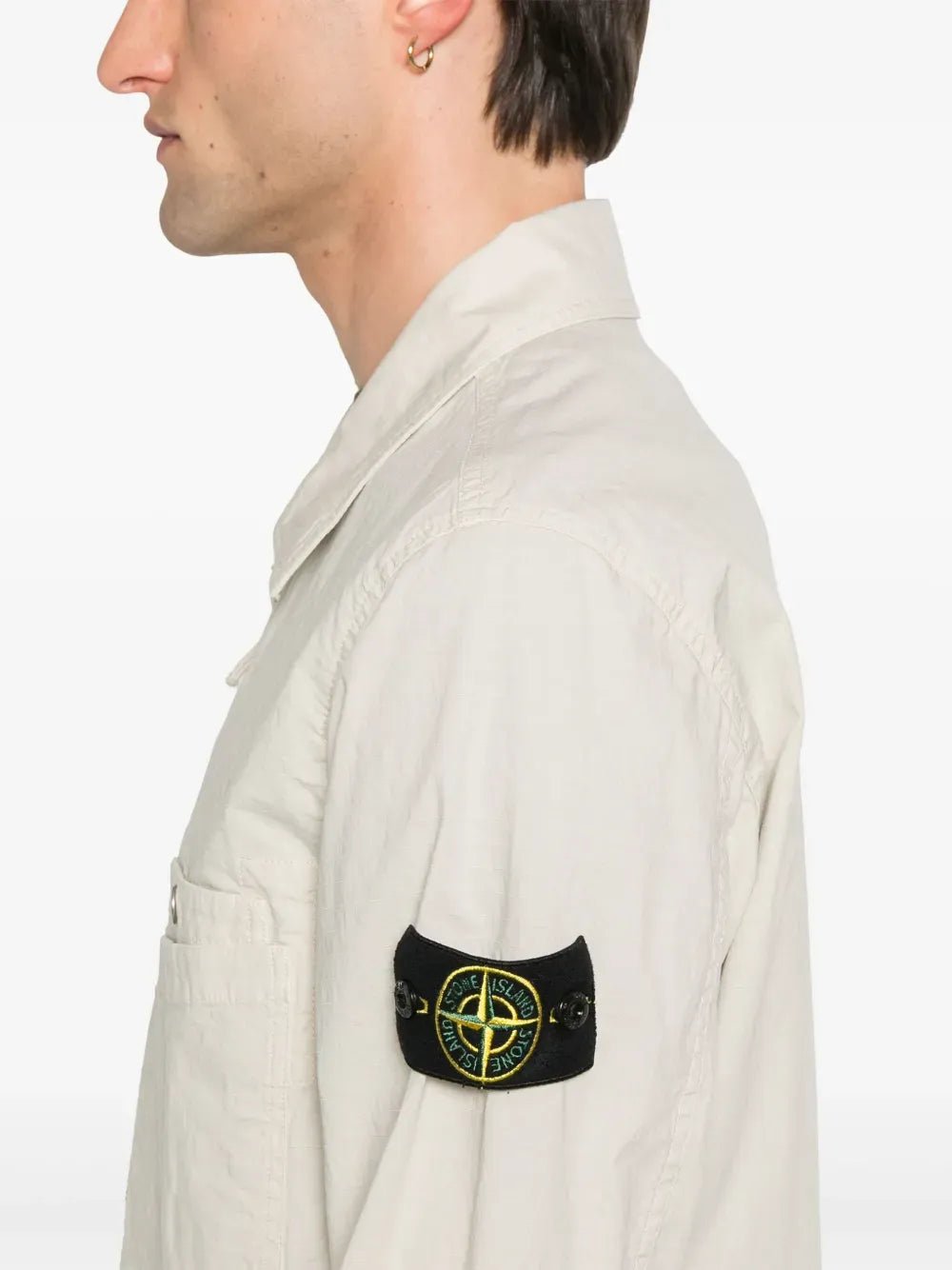 STONE ISLAND - Veste légère zippée beige - Lothaire