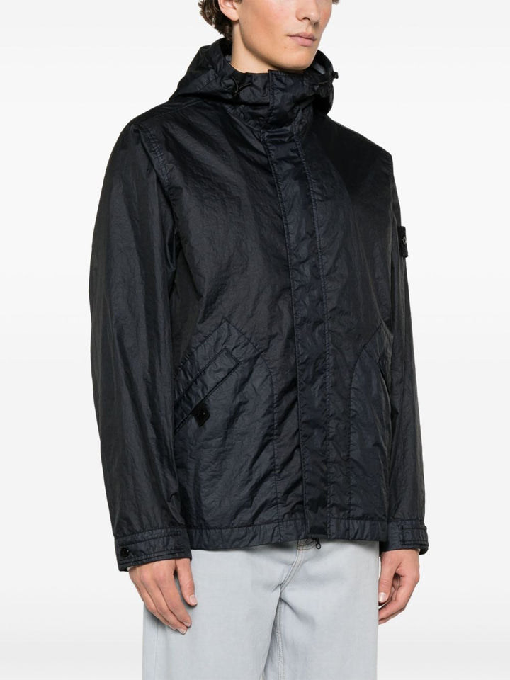 STONE ISLAND - veste matelassée à patch Compass bleu marine - Lothaire