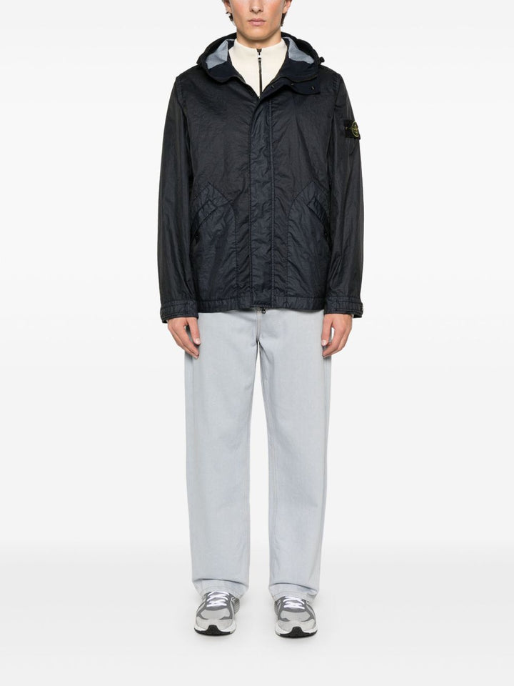 STONE ISLAND - veste matelassée à patch Compass bleu marine - Lothaire