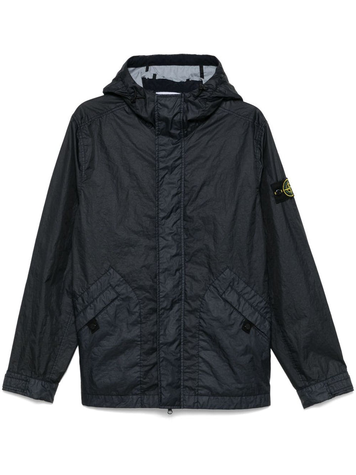 STONE ISLAND - veste matelassée à patch Compass bleu marine - Lothaire