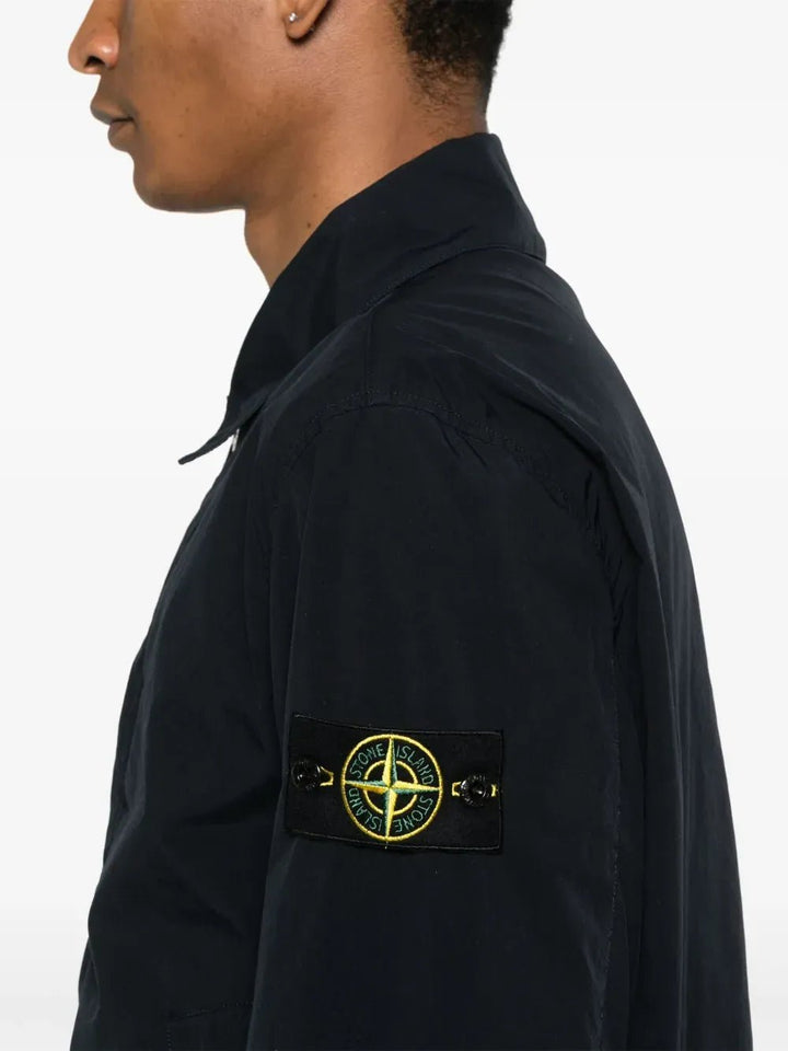 STONE ISLAND - Veste matelassée à patch Compass bleu marine - Lothaire