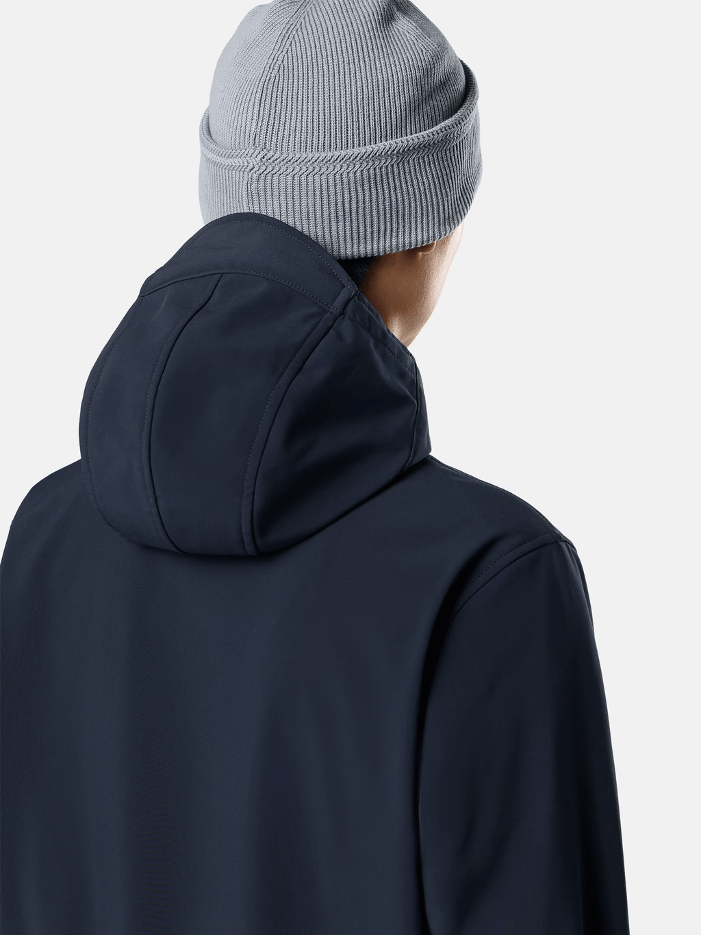 STONE ISLAND - Veste Soft Shell-R à capuche Bleu marine - Lothaire