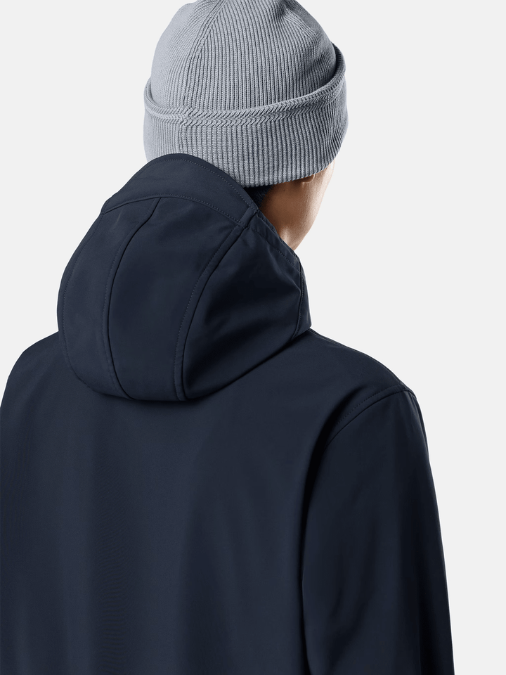 STONE ISLAND - Veste Soft Shell-R à capuche Bleu marine - Lothaire