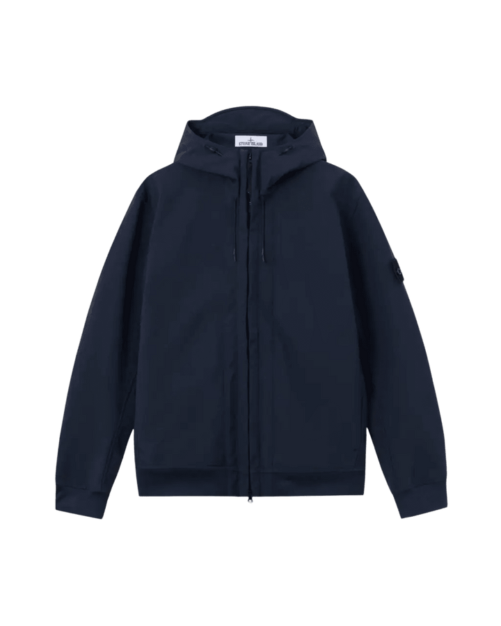STONE ISLAND - Veste Soft Shell-R à capuche Bleu marine - Lothaire