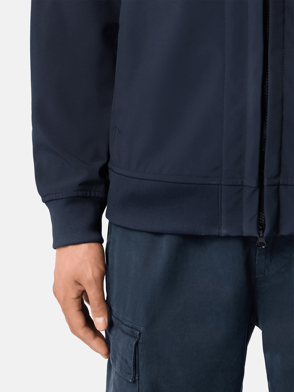 STONE ISLAND - Veste Soft Shell-R à capuche Bleu marine - Lothaire
