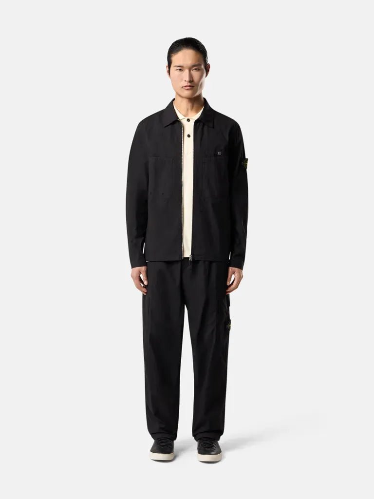 STONE ISLAND - Veste zippée noir MIL - SPEC STRETCH RIPSTOP - TC - Lothaire