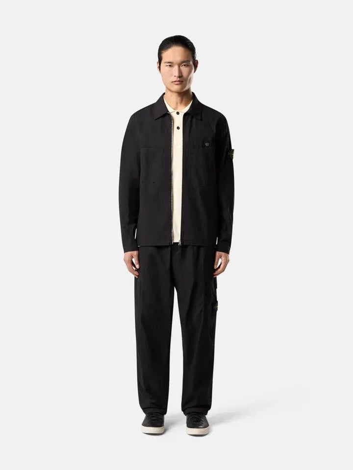 STONE ISLAND - Veste zippée noir MIL - SPEC STRETCH RIPSTOP - TC - Lothaire