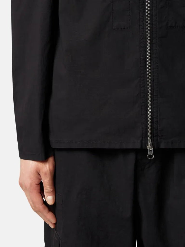 STONE ISLAND - Veste zippée noir MIL - SPEC STRETCH RIPSTOP - TC - Lothaire