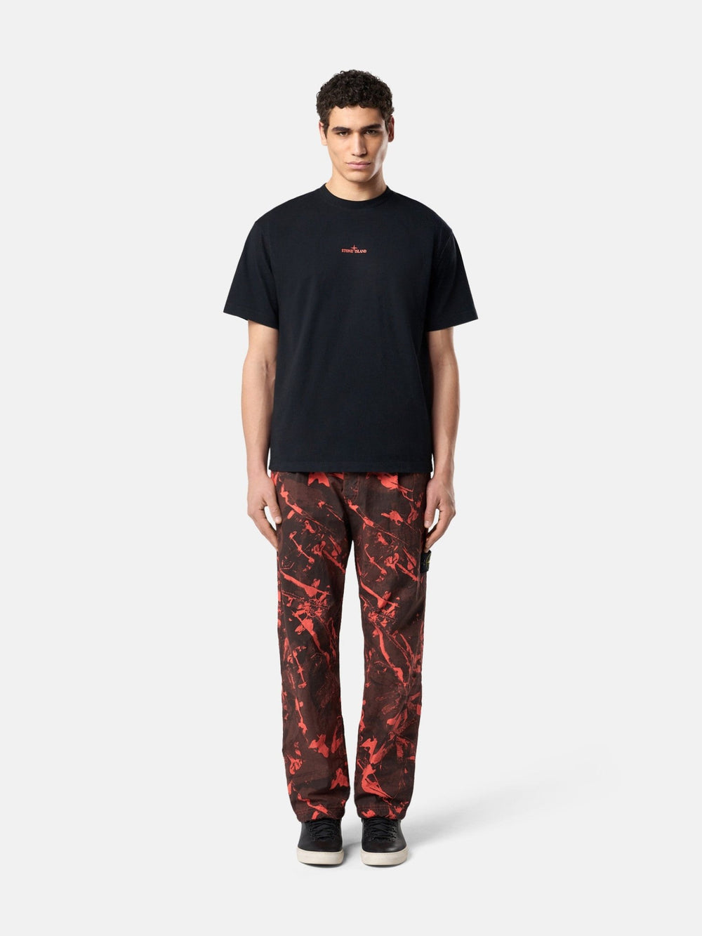 T-shirt à manches courtes avec imprimé Noir - Lothaire