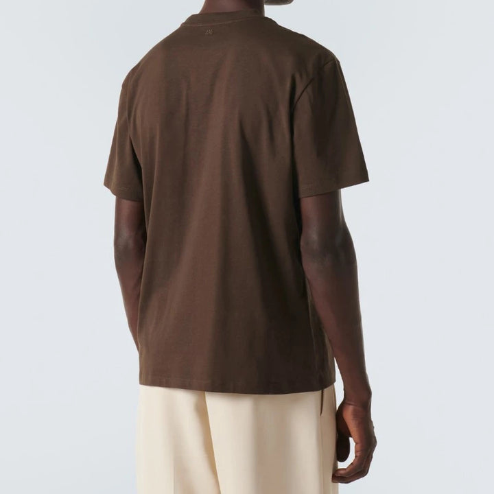 AMI PARIS – T-shirt Ami de Cœur Marron chocolat