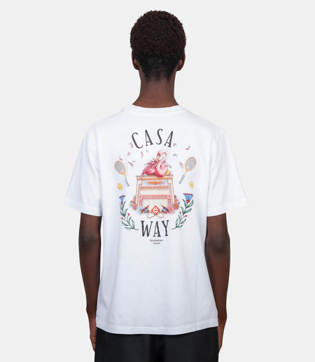 CASABLANCA - T-shirt Casa Way Blanc