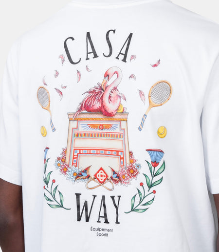CASABLANCA - T-shirt Casa Way Blanc