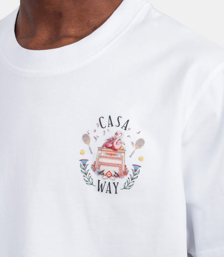 CASABLANCA - T-shirt Casa Way Blanc