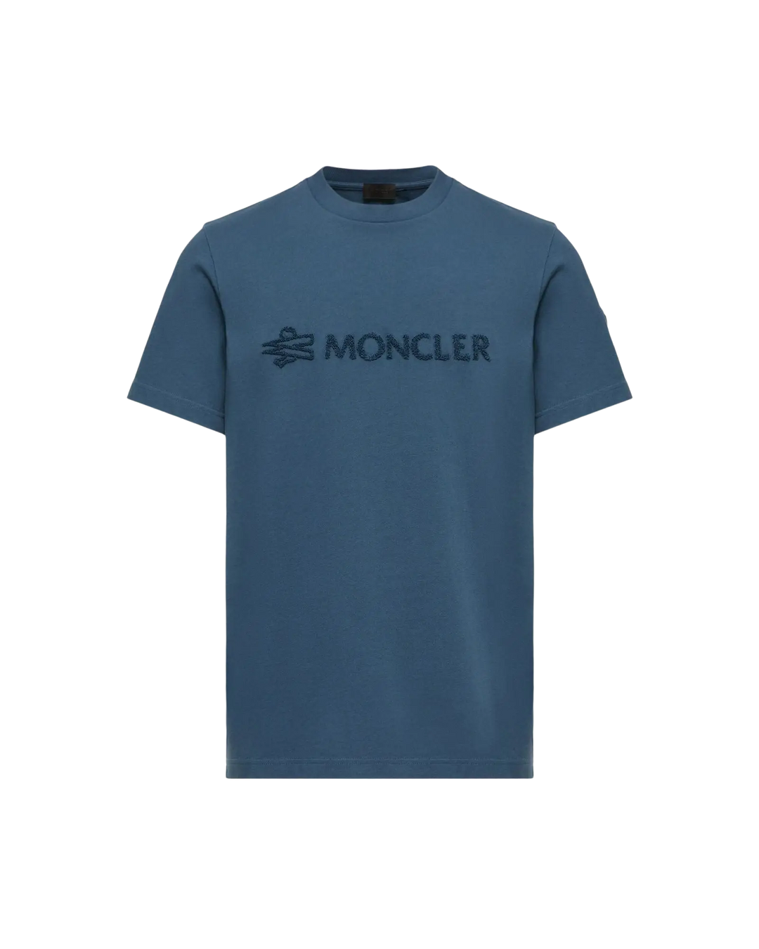 MONCLER – T-shirt en coton à logo Bleu encre