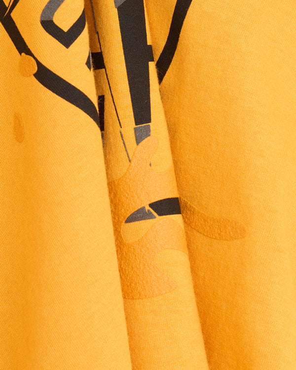 STONE ISLAND - T-shirt Logo en Coton Orange corail