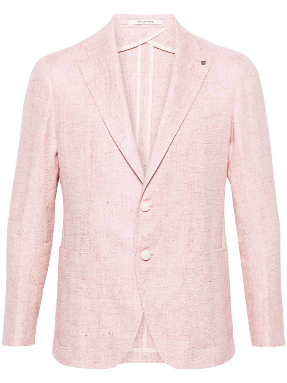 Tagliatore - Blazer boutonné pink à détail de broche - Lothaire