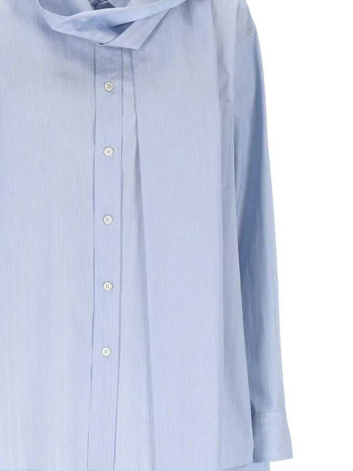 THE EROSE - Chemise Salvador Bleu clair micro stripes - Lothaire
