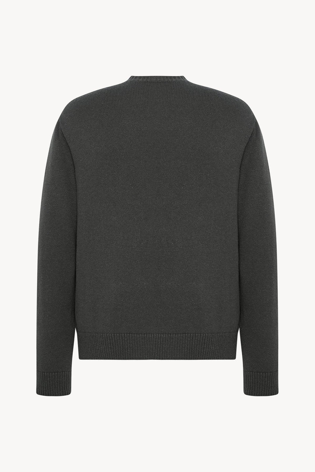 THE ROW - Cardigan Dine en Cachemire et Lin Gris acier - Lothaire