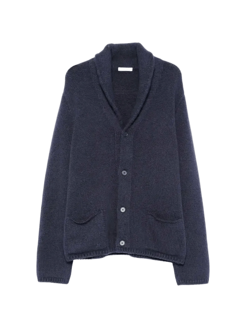 THE ROW - Cardigan DOR en maille gaufrée et col châle Bleu marine - Lothaire
