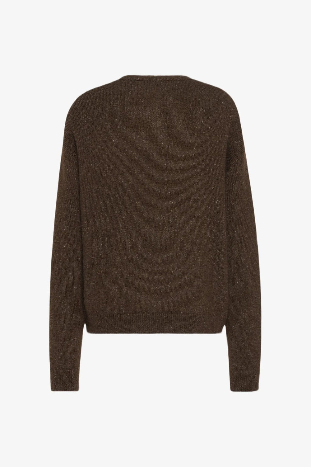 THE ROW - Cardigan Howser en Soie et Mohair Marron Chiné - Lothaire