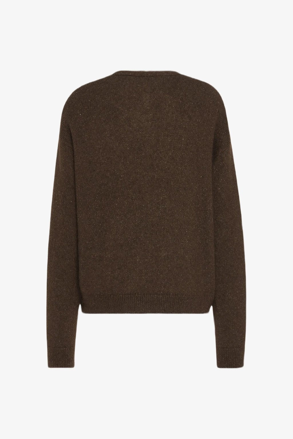 THE ROW - Cardigan Howser en Soie et Mohair Marron Chiné - Lothaire