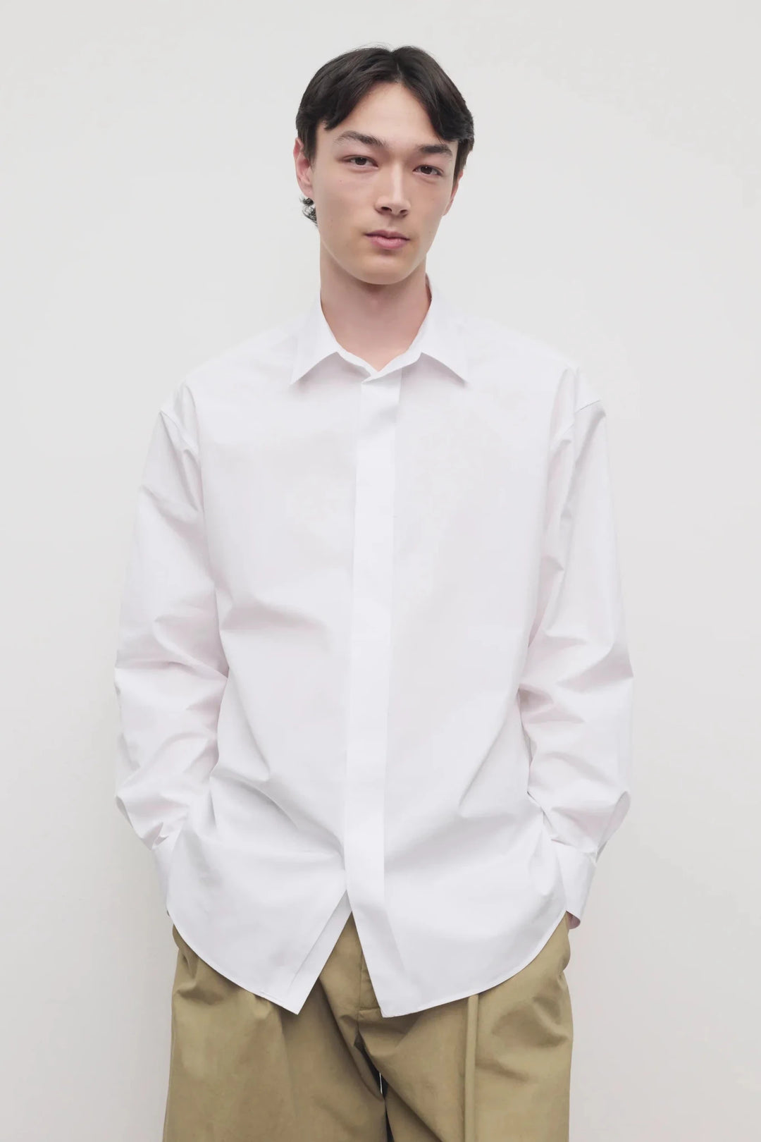 THE ROW - Chemise Nilo en Coton Blanc - Lothaire