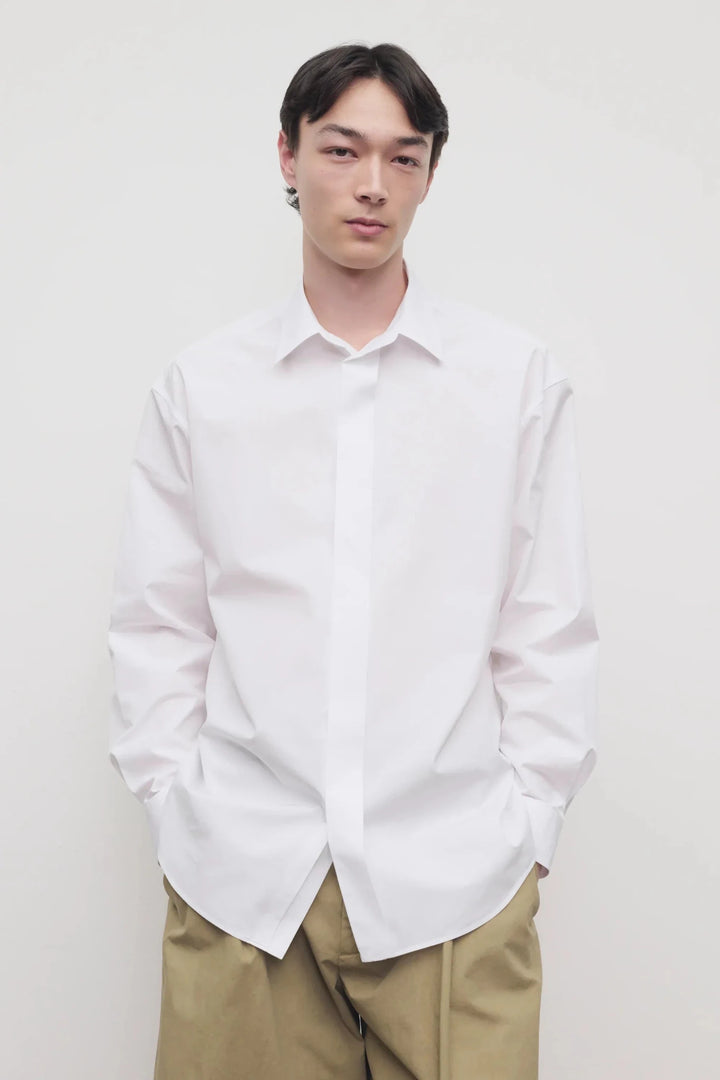 THE ROW - Chemise Nilo en Coton Blanc - Lothaire