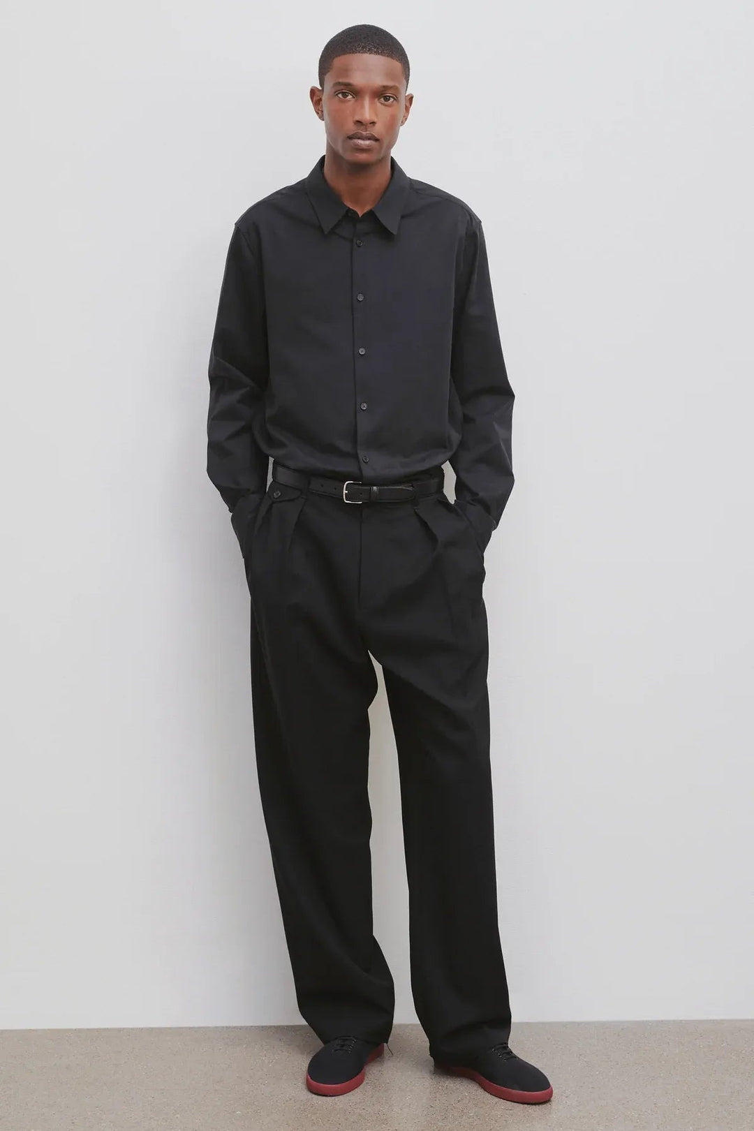 THE ROW - Pantalon en Laine Marcello noir - Lothaire