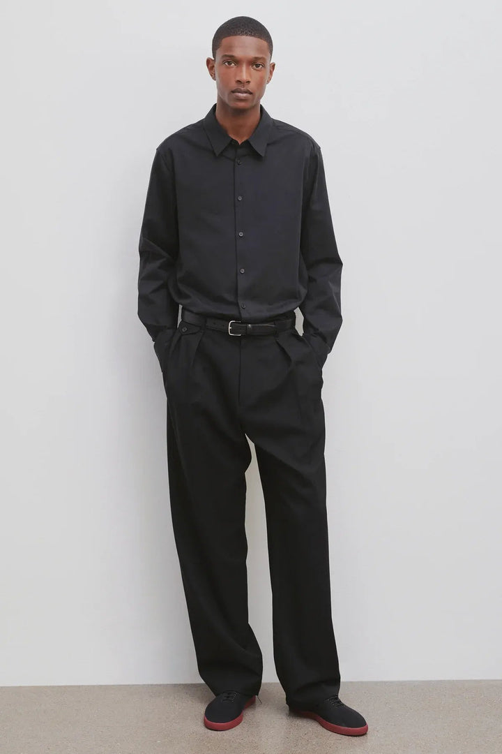 THE ROW - Pantalon en Laine Marcello noir - Lothaire