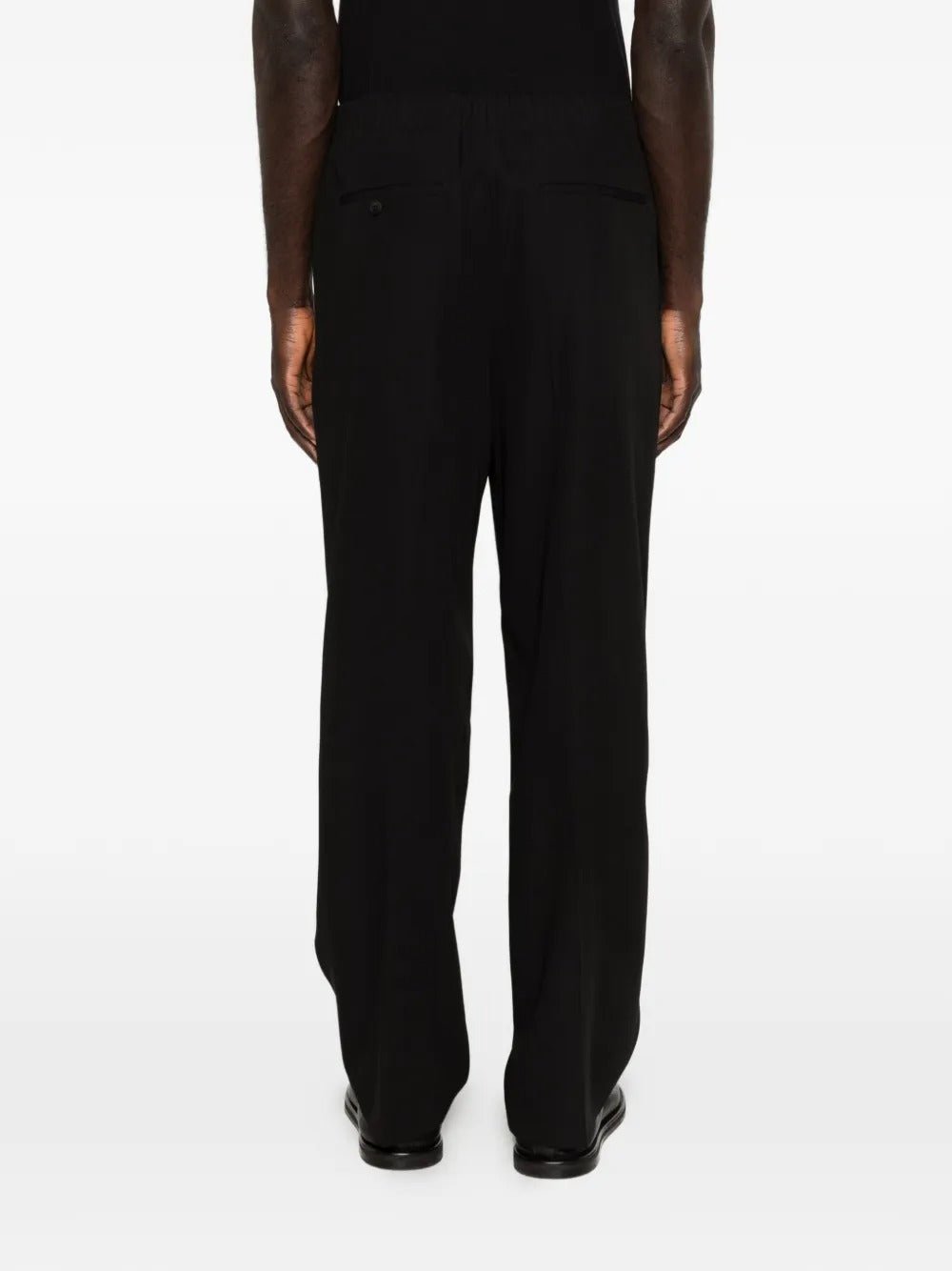 THE ROW - Pantalon en laine vierge et soie noir - Lothaire