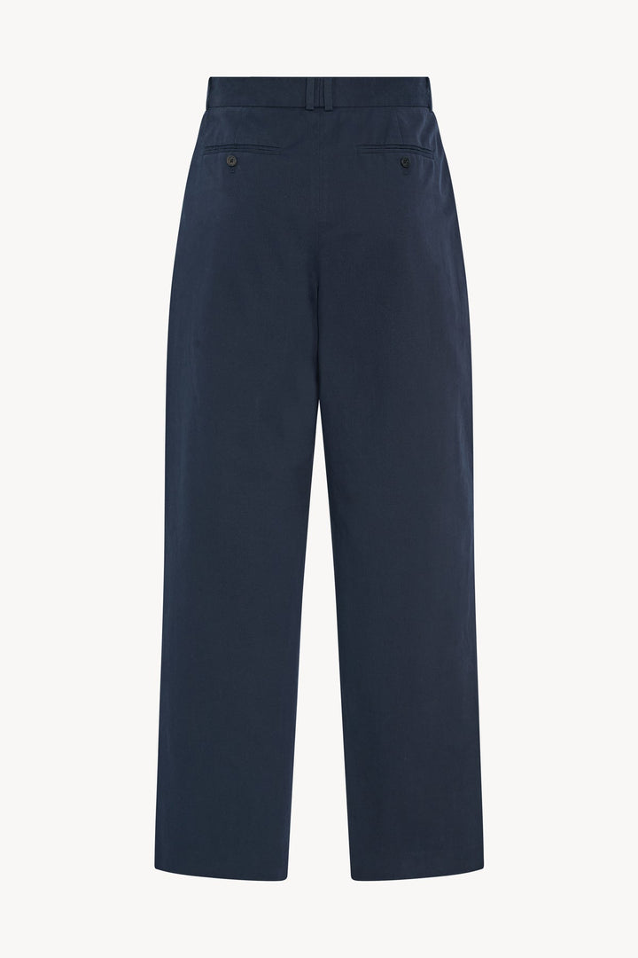 THE ROW - Pantalon Tibor en Coton et Cachemire Anthracite - Lothaire