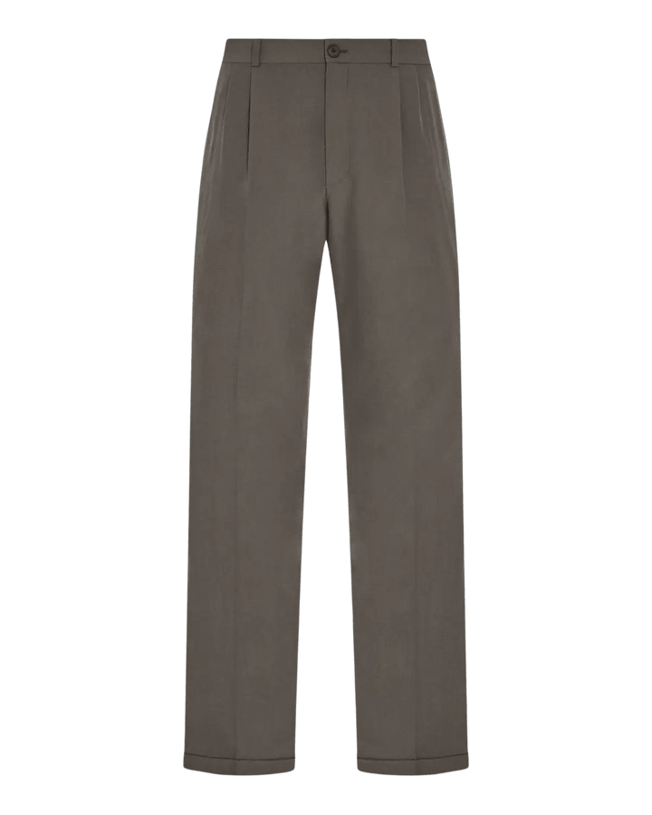 THE ROW - Pantalon Tosca en Laine Marron cèdre - Lothaire