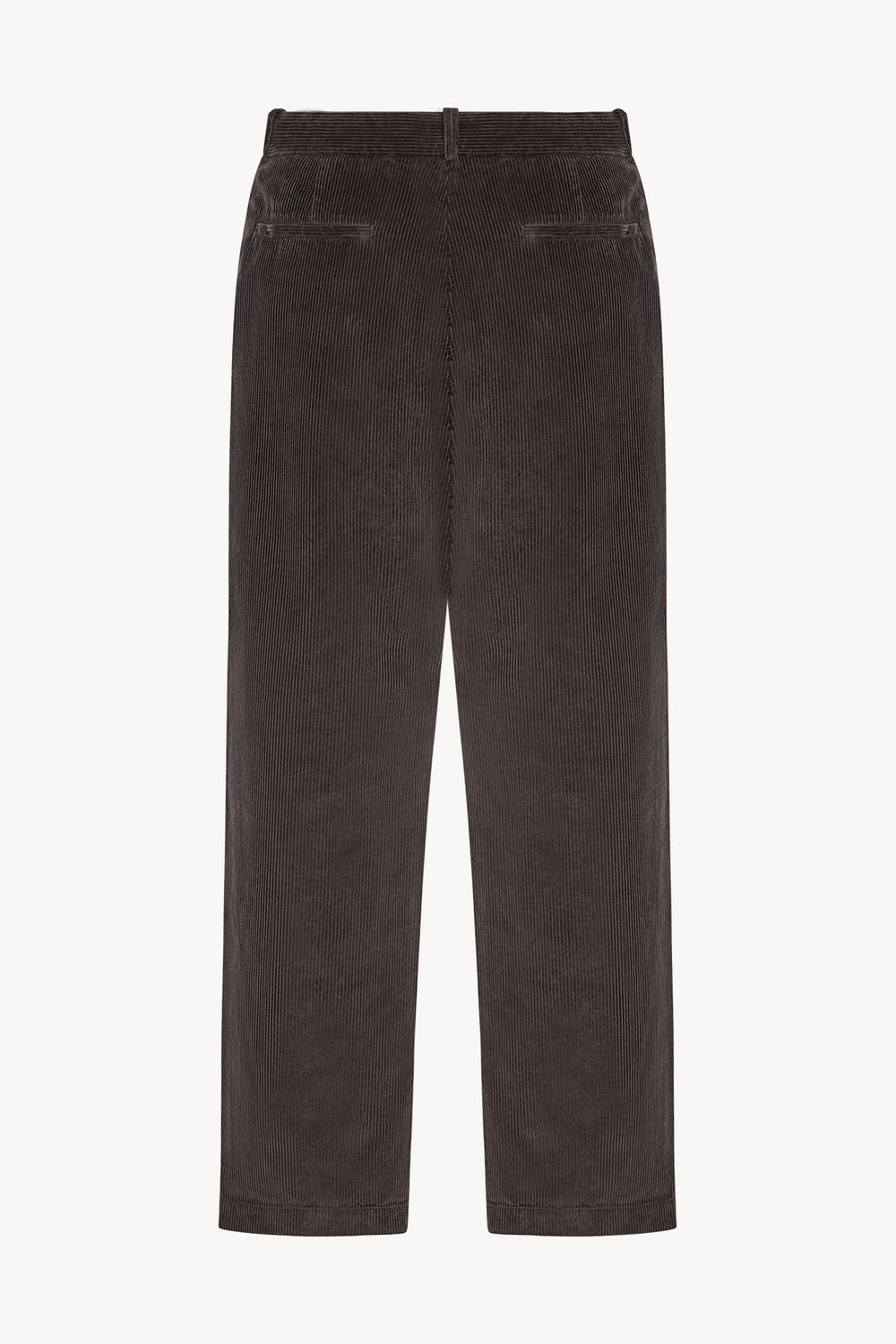 THE ROW - Pantalon Tuxo en Velours Côtelé Marron Foncé - Lothaire