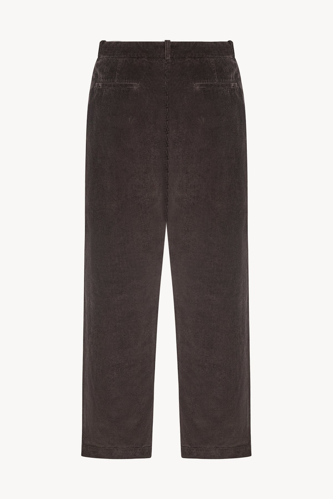 THE ROW - Pantalon Tuxo en Velours Côtelé Marron Foncé - Lothaire