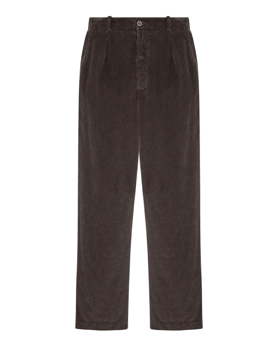 THE ROW - Pantalon Tuxo en Velours Côtelé Marron Foncé - Lothaire
