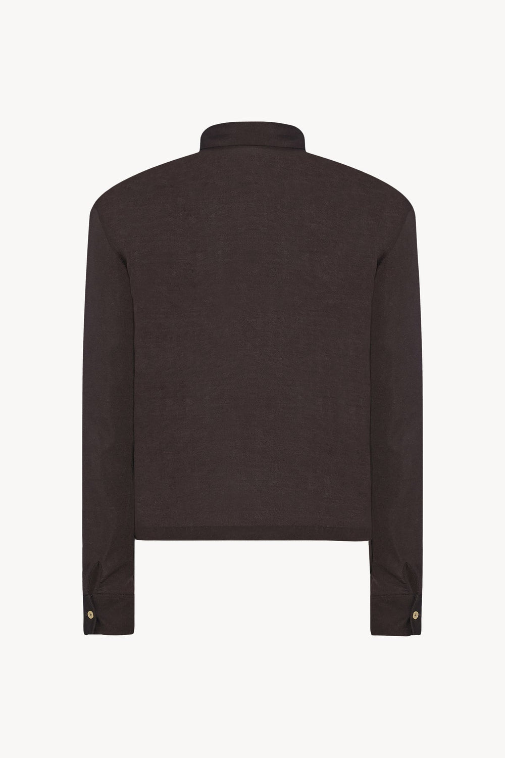 THE ROW - Polo Reyes ajusté en jersey de coton Marron foncé - Lothaire