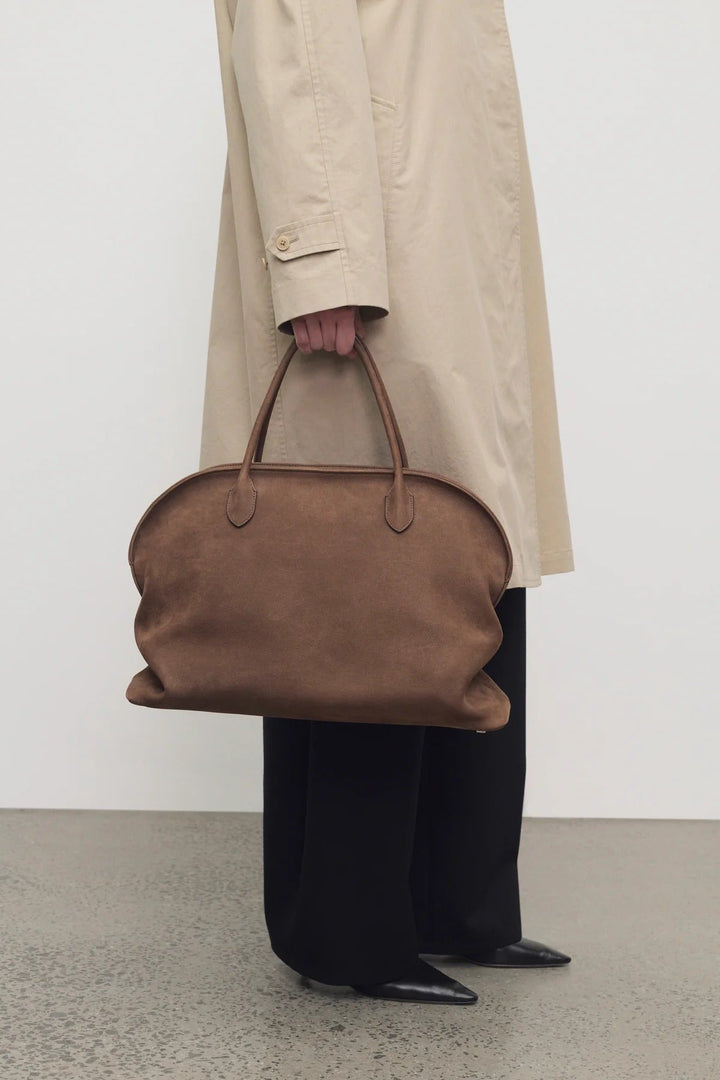THE ROW - Sac Agnes 15 en Cuir marron noisette - Lothaire