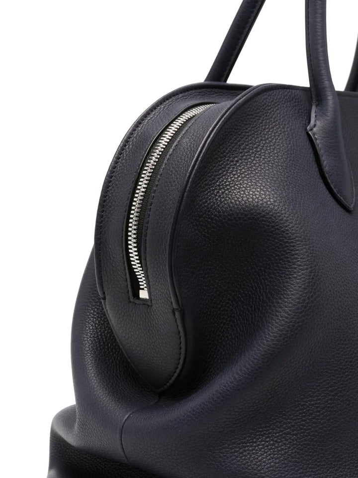 THE ROW - Sac Agnes 16 leather tote bag en bleu marine FICHE A FINALISER - Lothaire