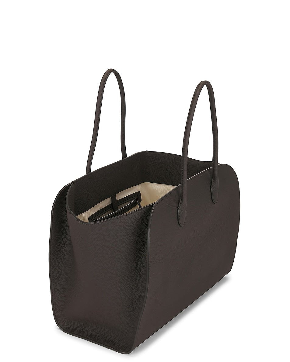 THE ROW - Sac Cabas Marlo en Cuir Marron Noyer - Lothaire