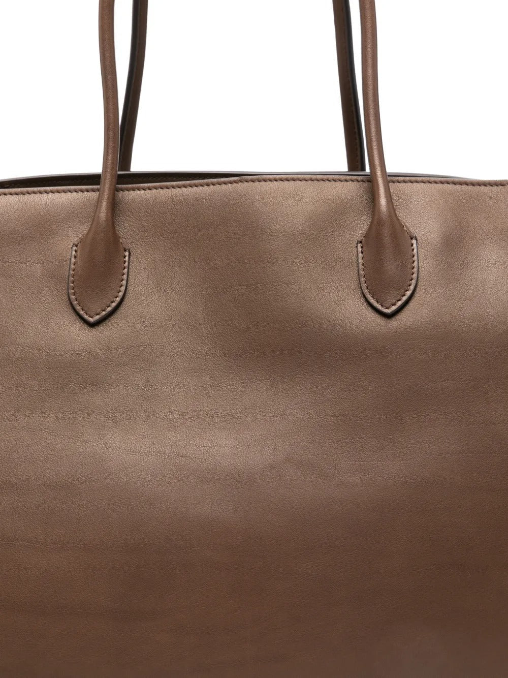 THE ROW - Sac Marlo en cuir lisse marron - Lothaire