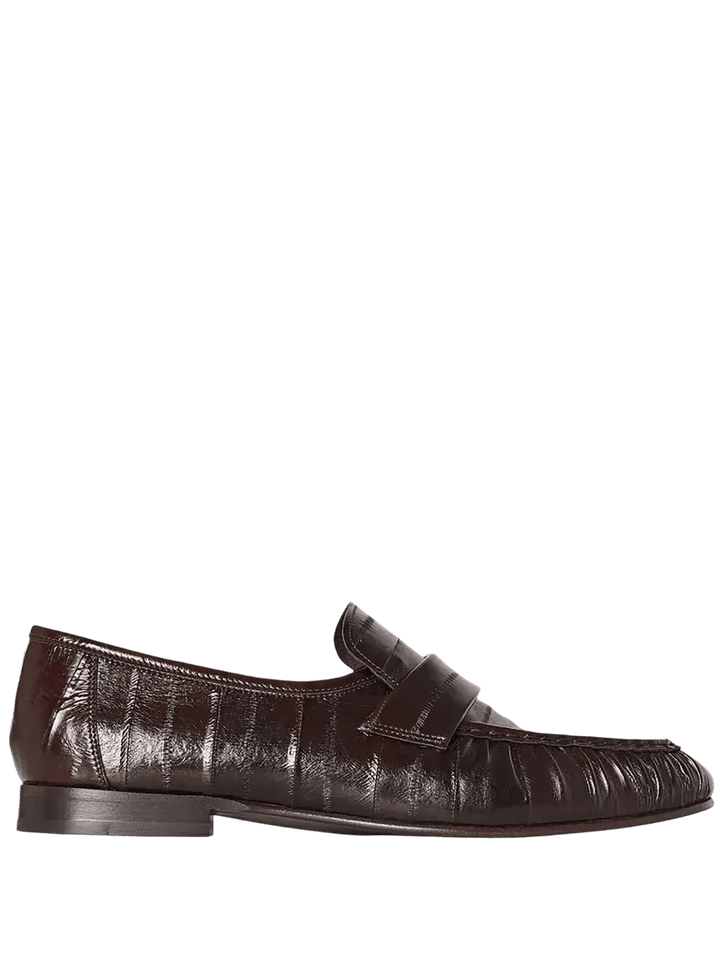 THE ROW - Soft Loafer en Anguille marron - Lothaire